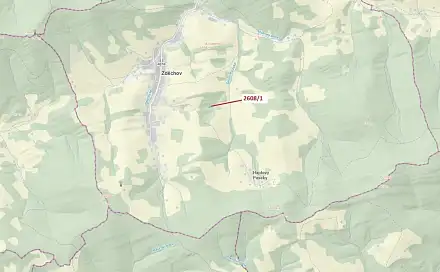 Dražba lesa 481 m², Zděchov