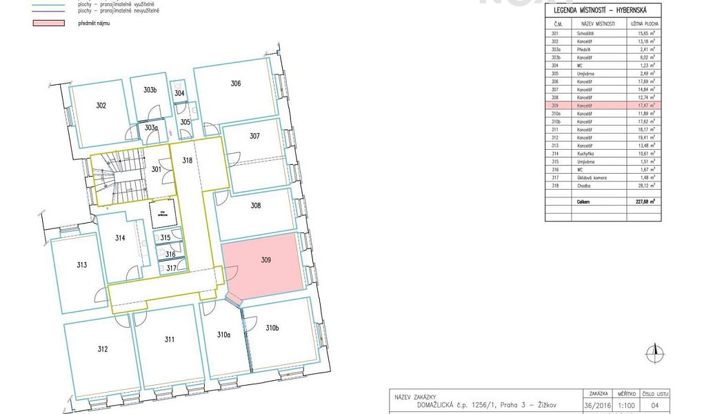 Pronájem kanceláře 17 m², Praha – náhled fotky 3