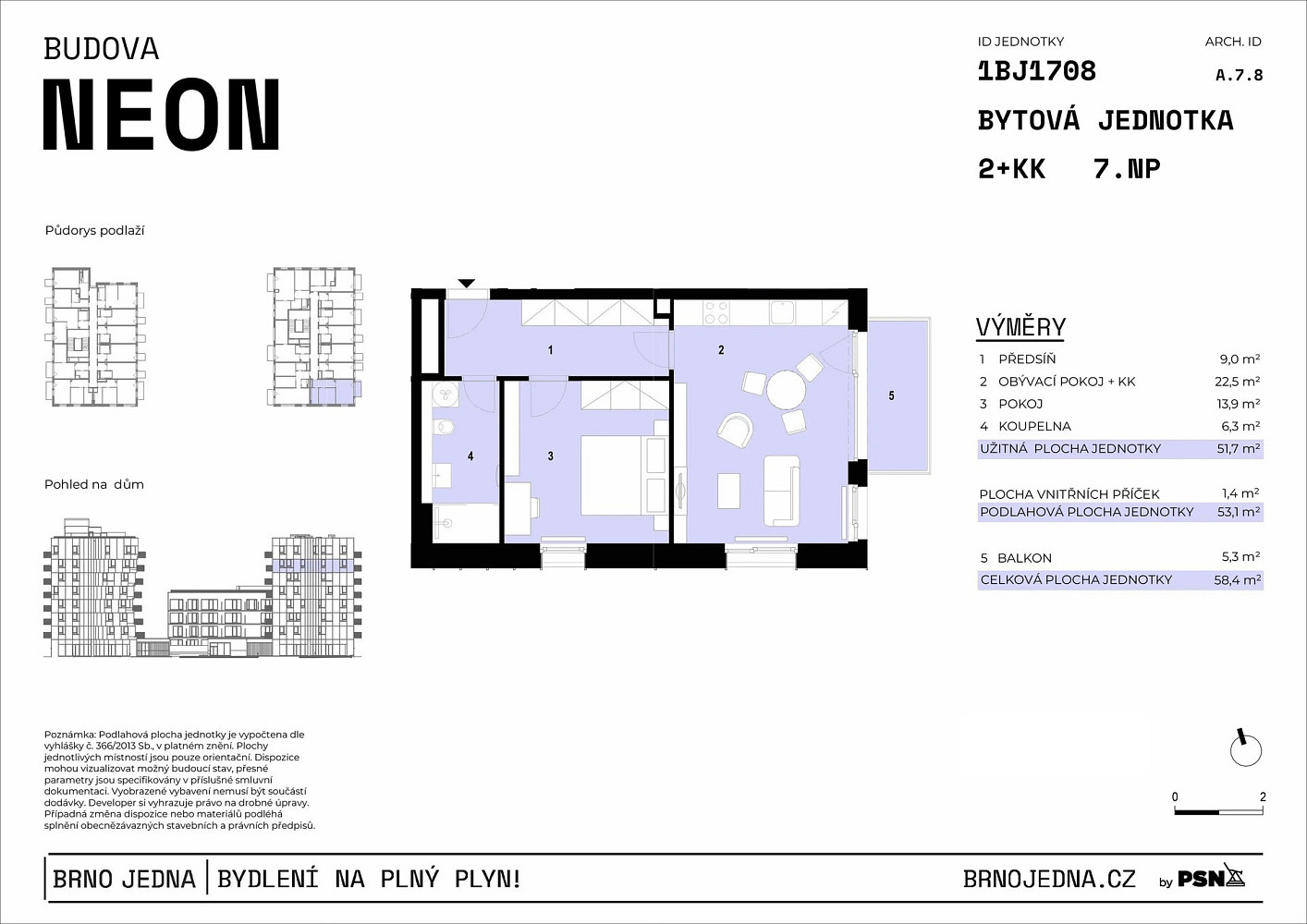 Prodej bytu 2+kk 52 m² – fotografie 2