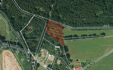 Prodej pole 3 765 m², Pohorovice - Kloub, okres Strakonice