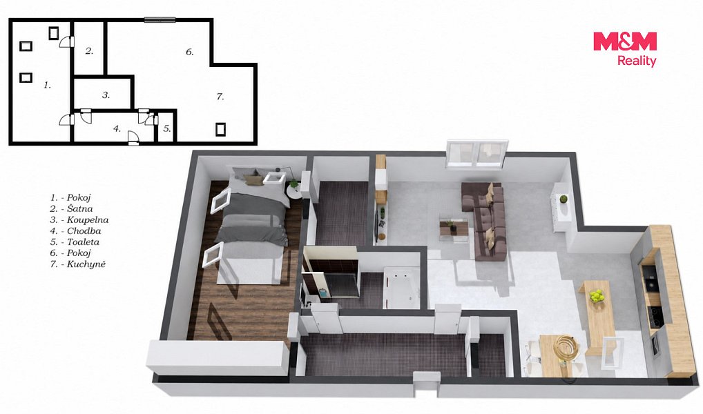 Prodej bytu 2+kk 95 m², Horoměřice – náhled fotky 11