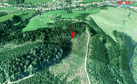 Prodej lesa 5 445 m², Lhota u Vsetína, okres Vsetín