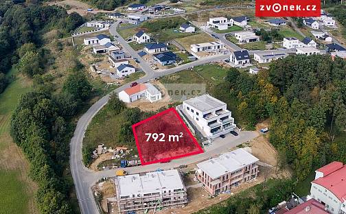 Prodej stavebního pozemku 792 m², Březnice, okres Zlín