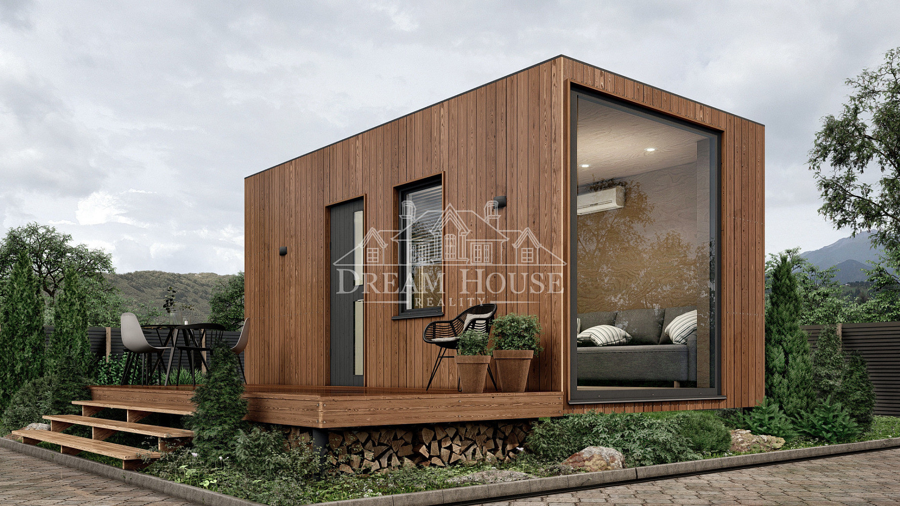 Prodej modulového domu / tiny house 6,02 x 3,44 m, 21 m2, Karlovy Vary, obec Hájek, bez pozemku