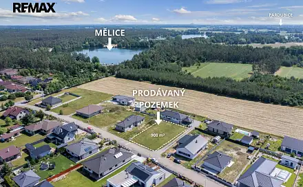 Prodej stavebního pozemku 908 m², Přelouč, okres Pardubice