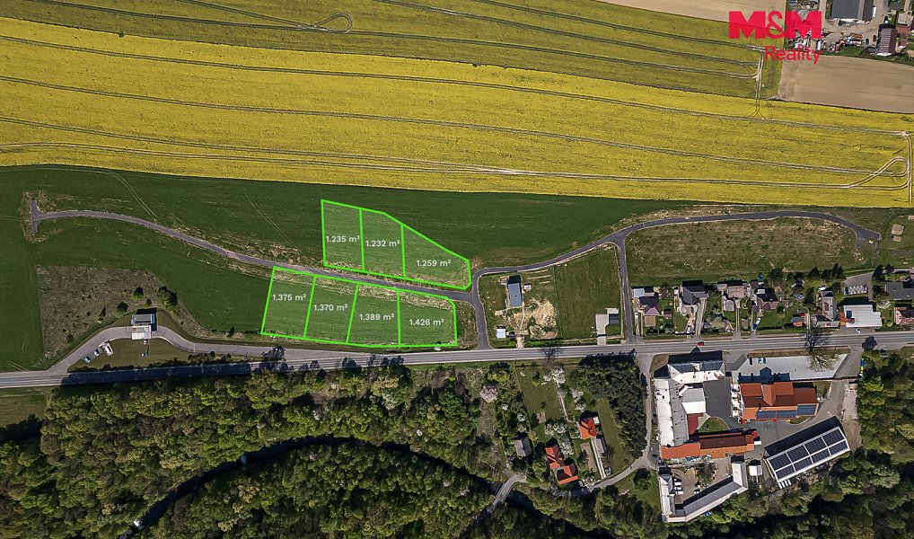 Prodej stavebního pozemku 1 235 m², Vojkovice – náhled fotky 3
