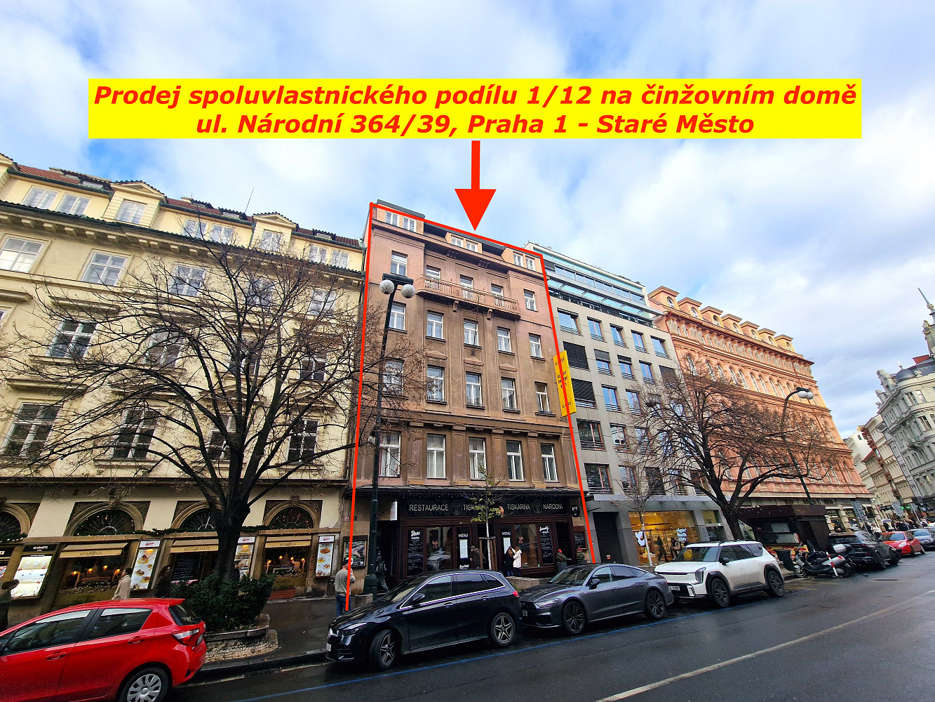 Prodej nájemního domu, činžáku 1 476 m²