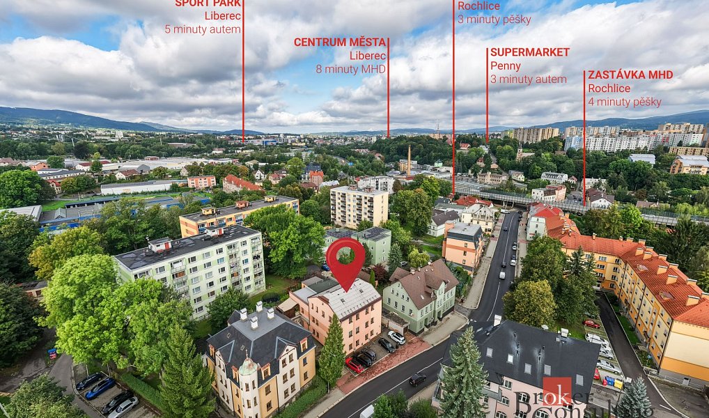 Prodej bytu 2+kk, 48 m², Liberec VI-Rochlice - Liberec, Liberec