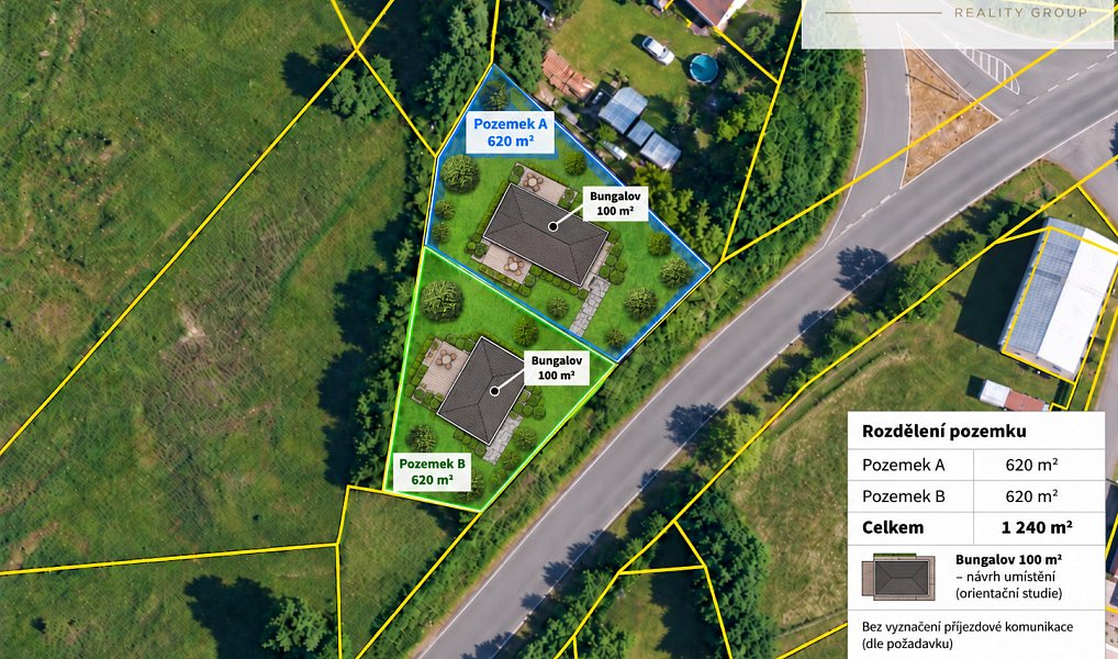 Prodej stavebního pozemku 674 m², Bochov – náhled fotky 2