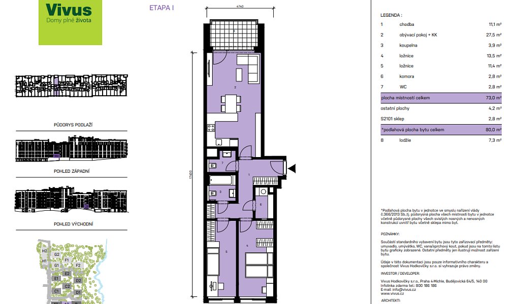 Prodej bytu 3+kk, 80 m², Praha