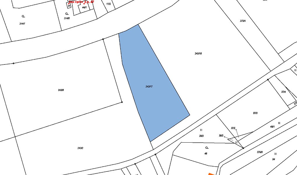Prodej pole 1 001 m², Nové Sedlo – náhled fotky 2