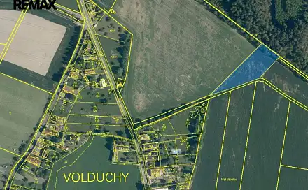 Prodej pole 3 930 m², Volduchy, okres Rokycany