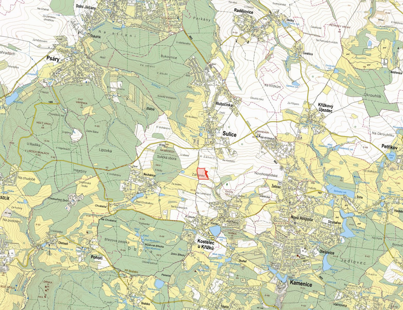 Prodej pole 46 171 m² – pohled 2