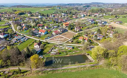 Prodej stavebního pozemku 1 069 m², Kovářovická, Pyšely - Zaječice, okres Benešov