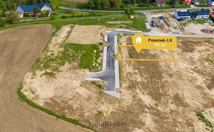 Prodej stavebního pozemku 751 m², Komárov, okres Olomouc