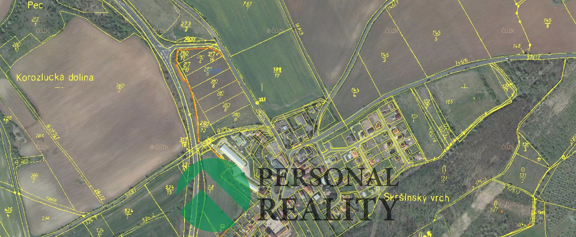 Prodej komerčního pozemku 7 543 m²