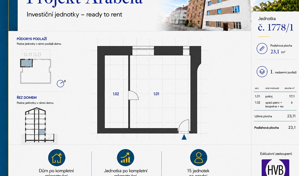 Prodej bytu 1+kk 29 m², Praha – náhled fotky 3