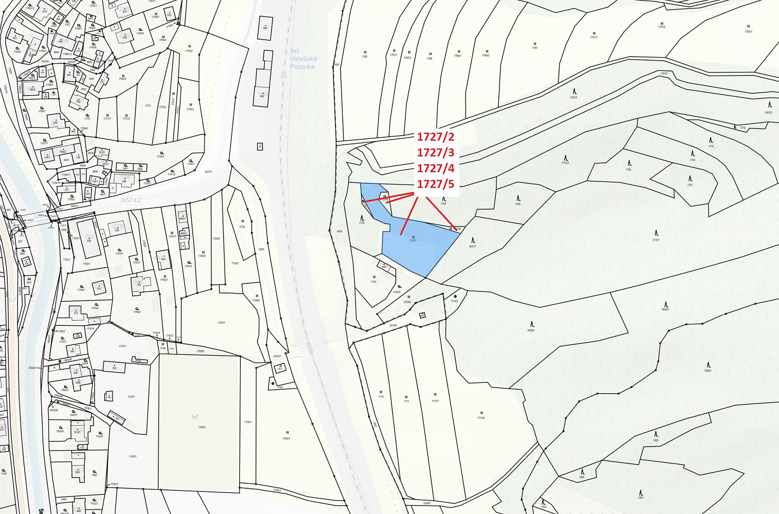 Dražba louky 2 295 m² – pohled 3