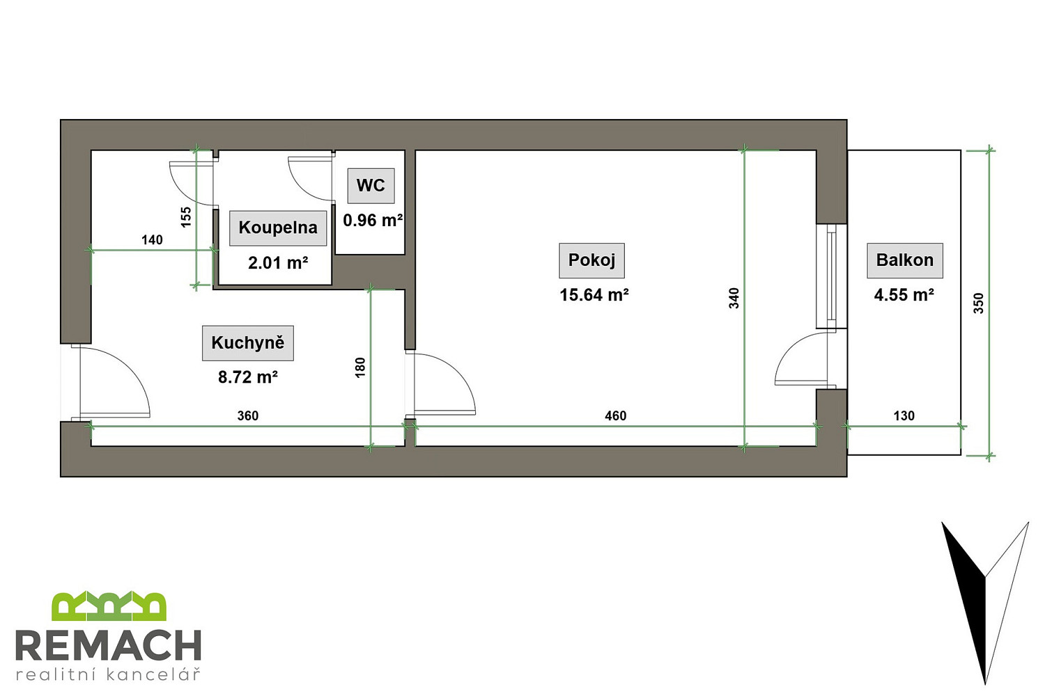 Prodej bytu 1+1 34 m² – fotografie 2