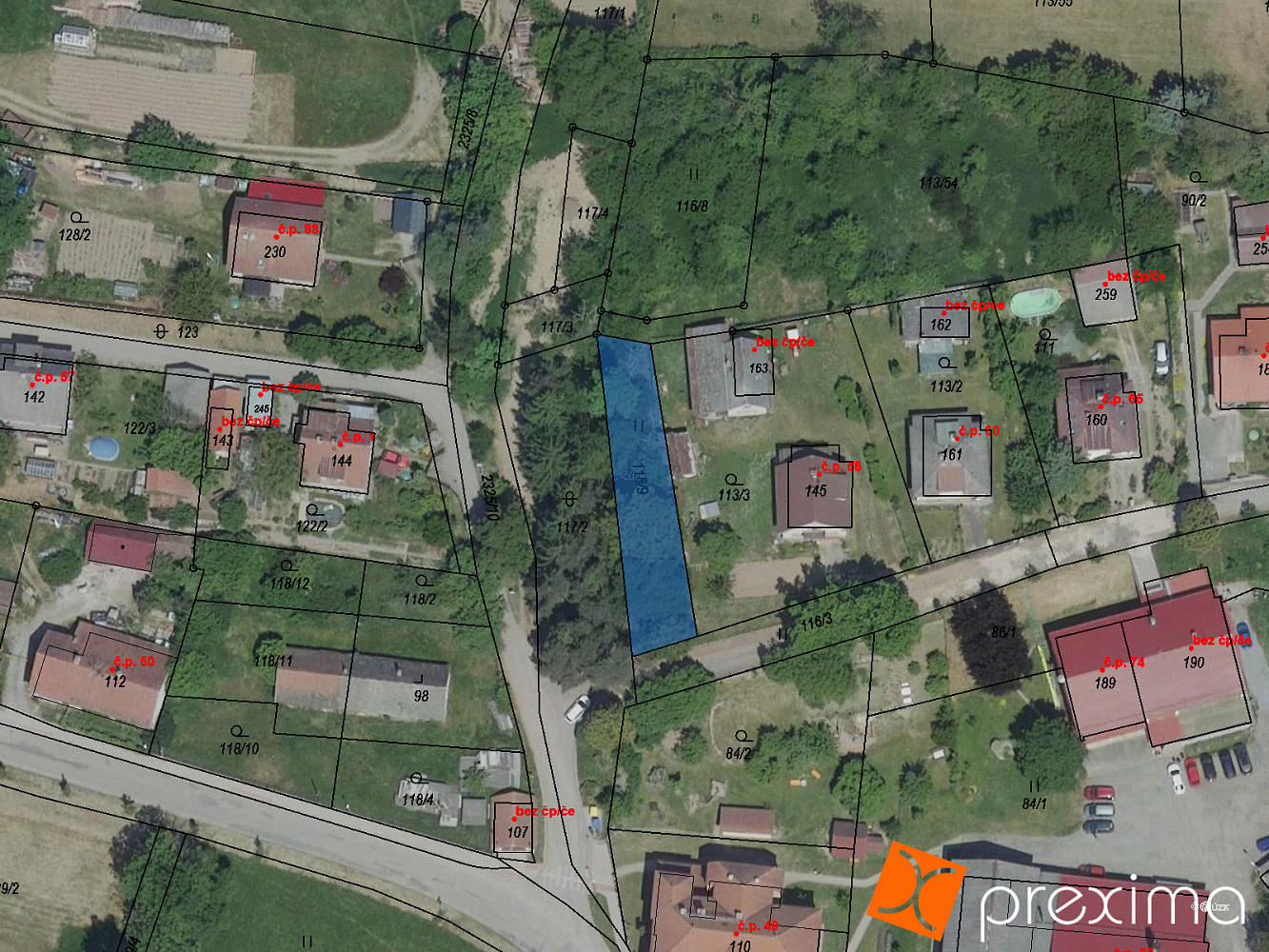 Prodej stavebního pozemku 113 m²