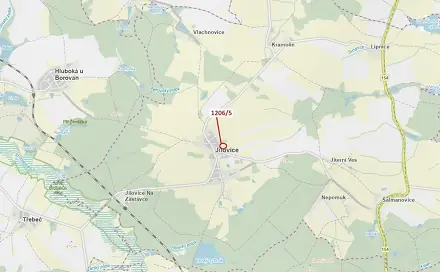 Dražba zahrady 95 m², Jílovice