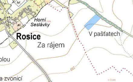 Prodej pole 32 646 m², Rosice, okres Chrudim