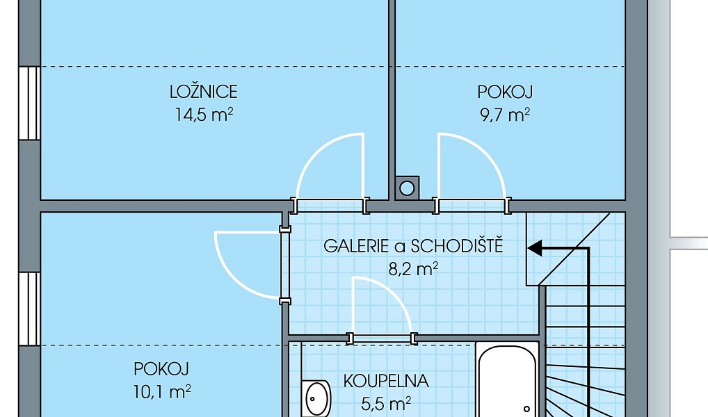 Prodej domu 108 m² s pozemkem 271 m², Nehvizdy – náhled fotky 9