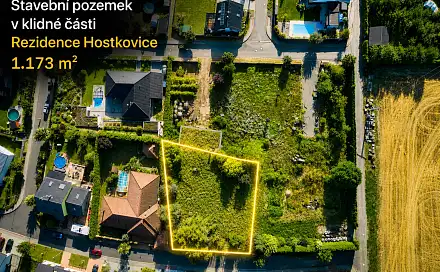 Prodej stavebního pozemku 1 173 m², Tršice - Hostkovice, okres Olomouc