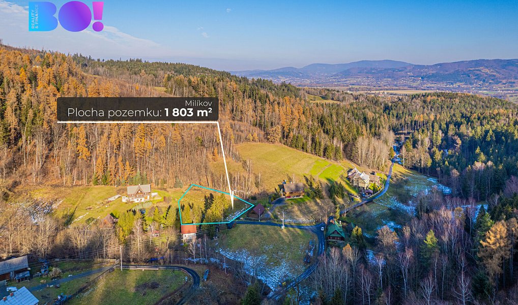 Prodej stavebního pozemku 1 803 m², Milíkov – náhled fotky 2