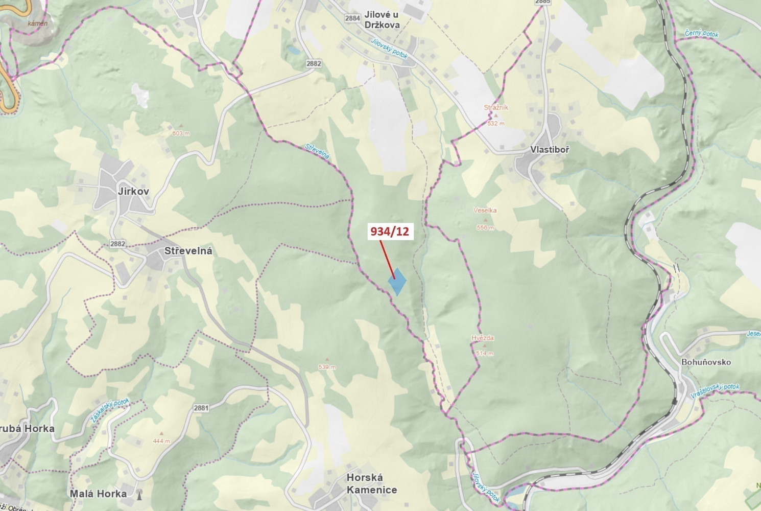 Dražba lesa 10 166 m²
