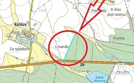 Prodej pole 1 848 m², Bernartice, okres Písek