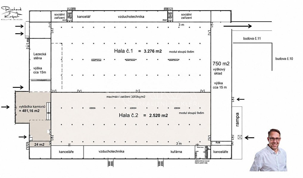 Pronájem výrobních prostor 3 025 m², Písek – náhled fotky 5