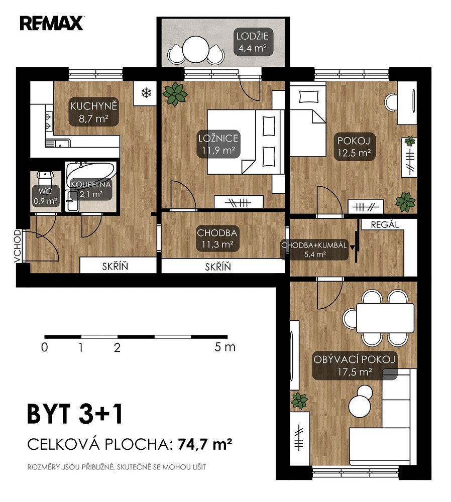 Prodej bytu 3+1 73 m² — photo 3