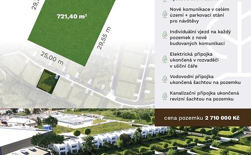 Prodej stavebního pozemku 721 m², Šumperská, Uničov, okres Olomouc