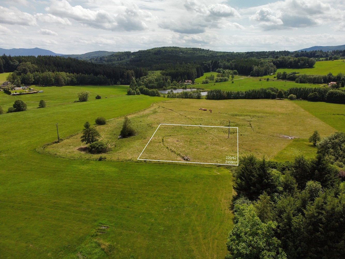 Prodej stavebního pozemku 2 459 m² – fotografie 2