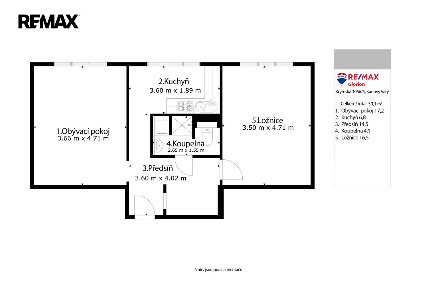 Prodej bytu 2+1 52 m² — photo 3