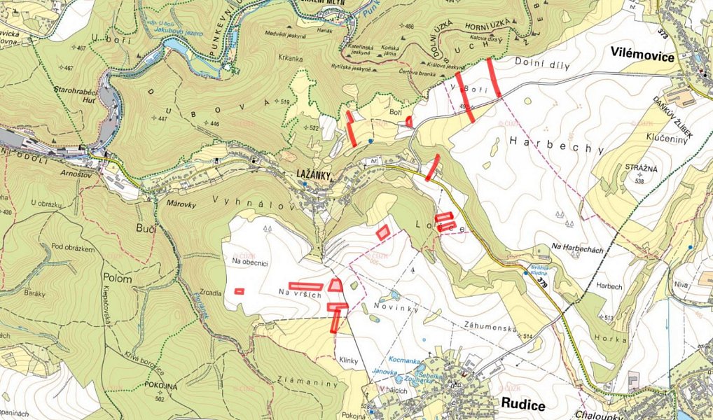 Prodej pole 25 784 m², Blansko – náhled fotky 3