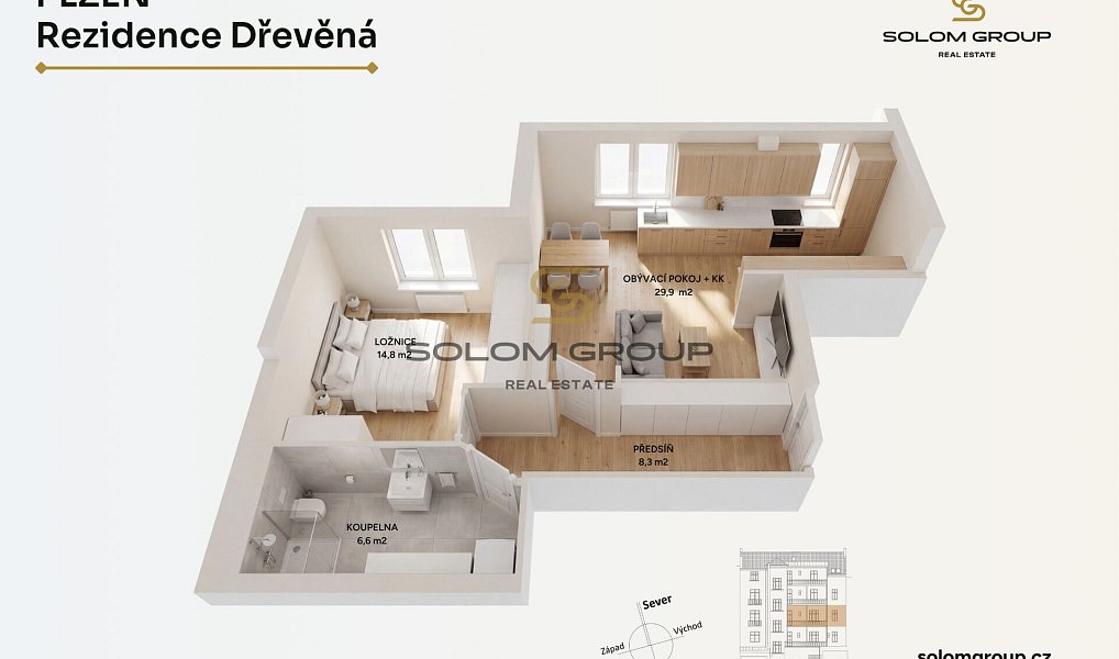 Prodej bytu 2+kk 61 m², Plzeň – náhled fotky 4