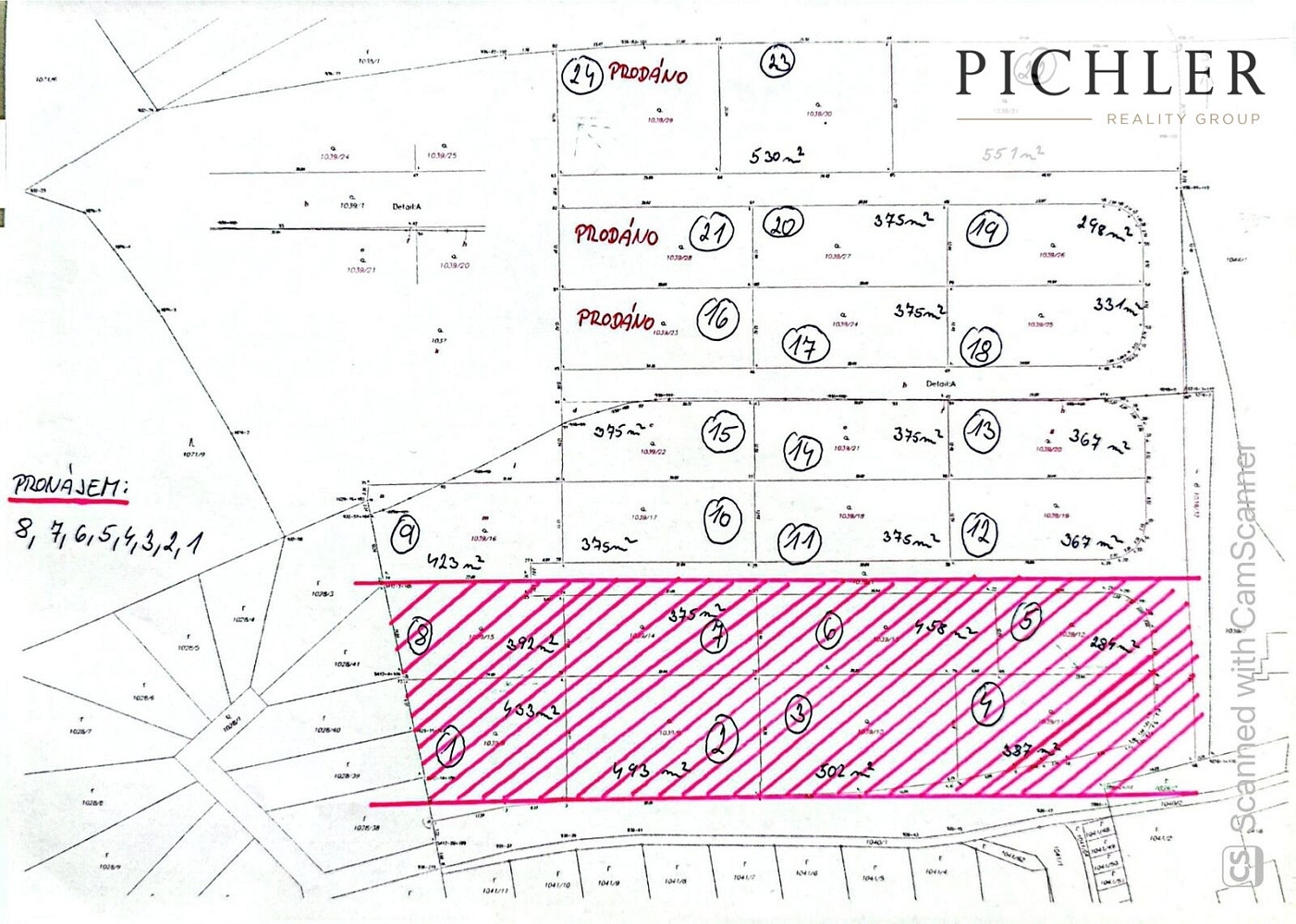 Pronájem zahrady 284 m²