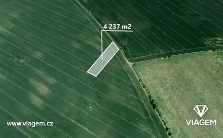 Prodej pole 1 412 m², Újezd u Brna, okres Brno-venkov