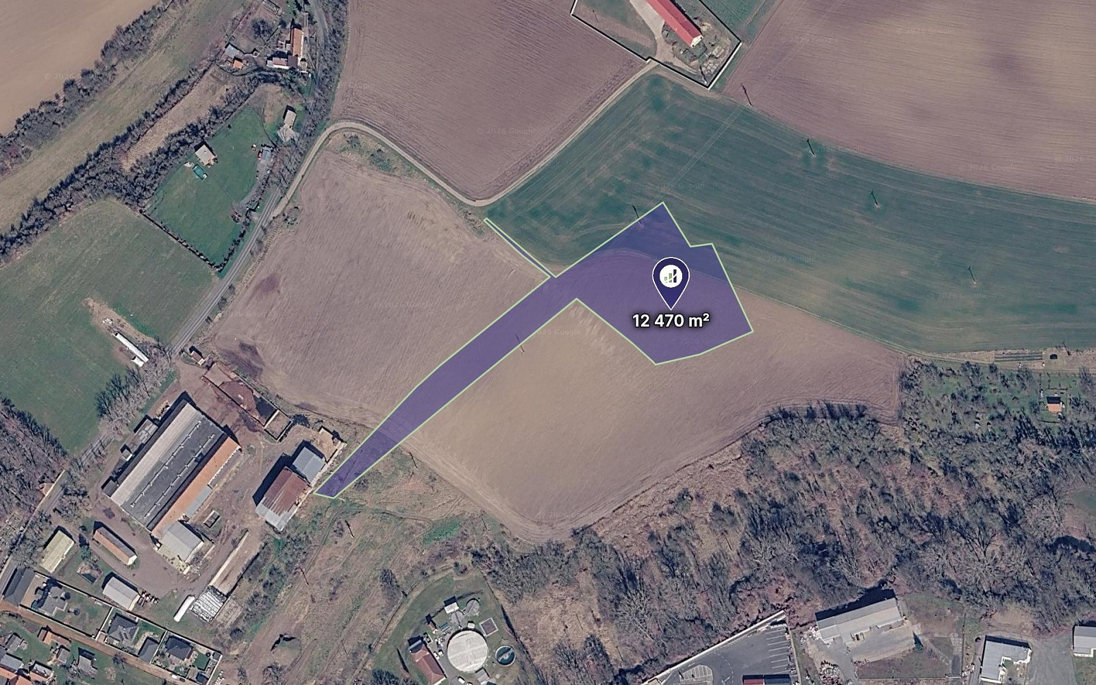 Terrain, 12470 m²