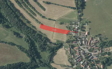 Prodej pole 5 791 m², Ostředek - Třemošnice, okres Benešov