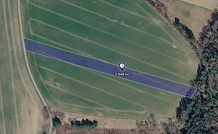 Prodej pole 5 948 m², Val, okres Tábor