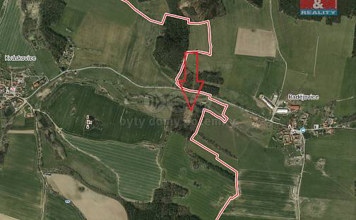Prodej lesa 3 555 m², Kváskovice, okres Strakonice
