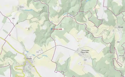 Dražba lesa 2 813 m², Žďárec