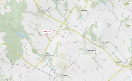 Dražba lesa 247 m², Horní Dunajovice