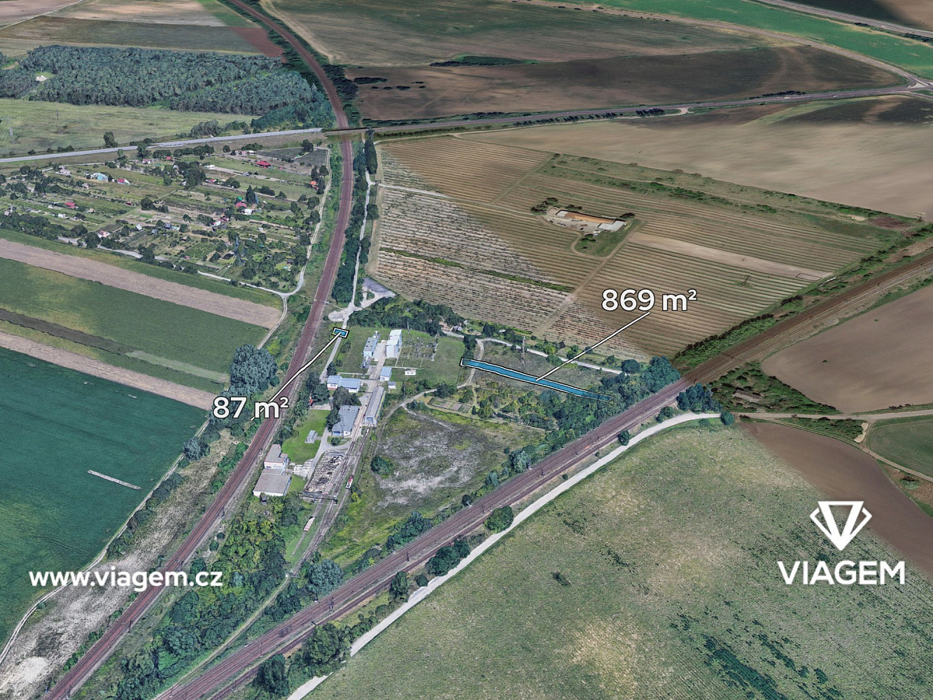 Prodej pole 956 m²