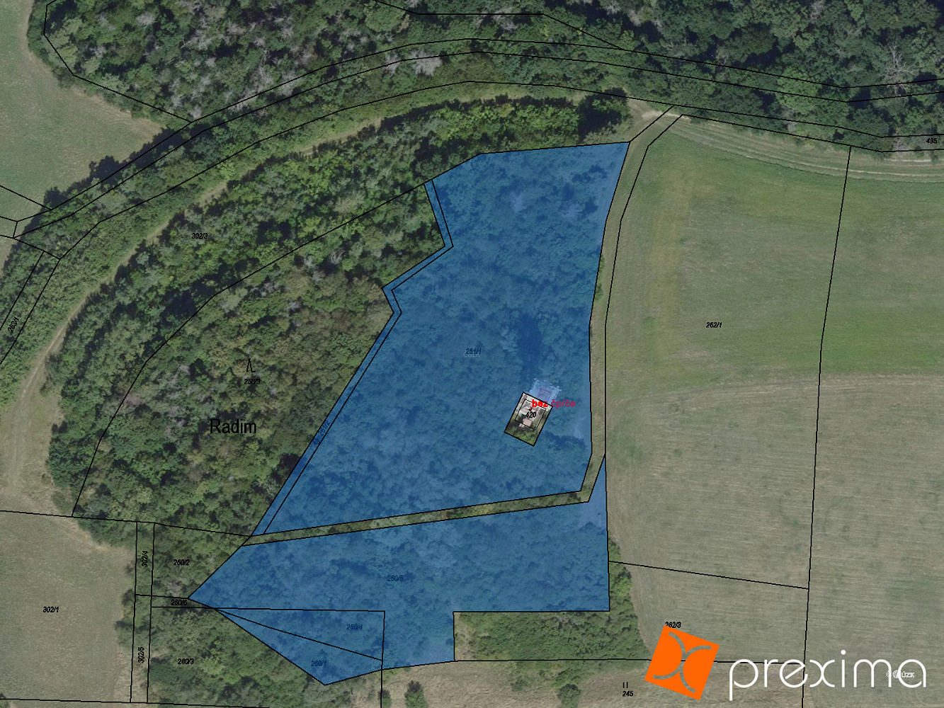 Prodej pozemku 2 108 m²