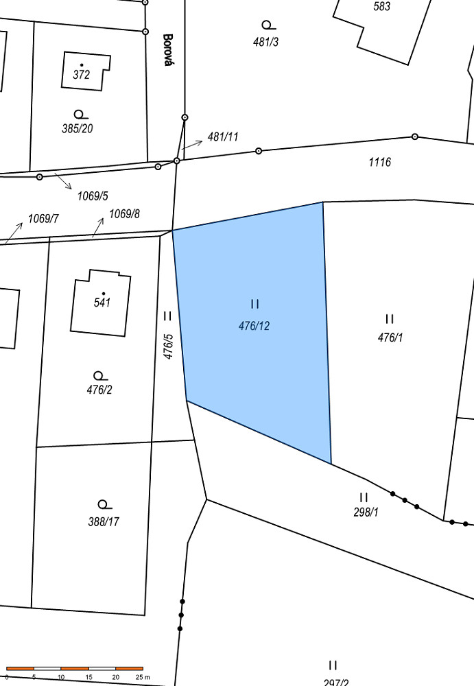 Prodej stavebního pozemku 1 322 m²