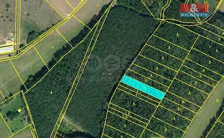 Prodej lesa 1 476 m², Uherčice, okres Břeclav